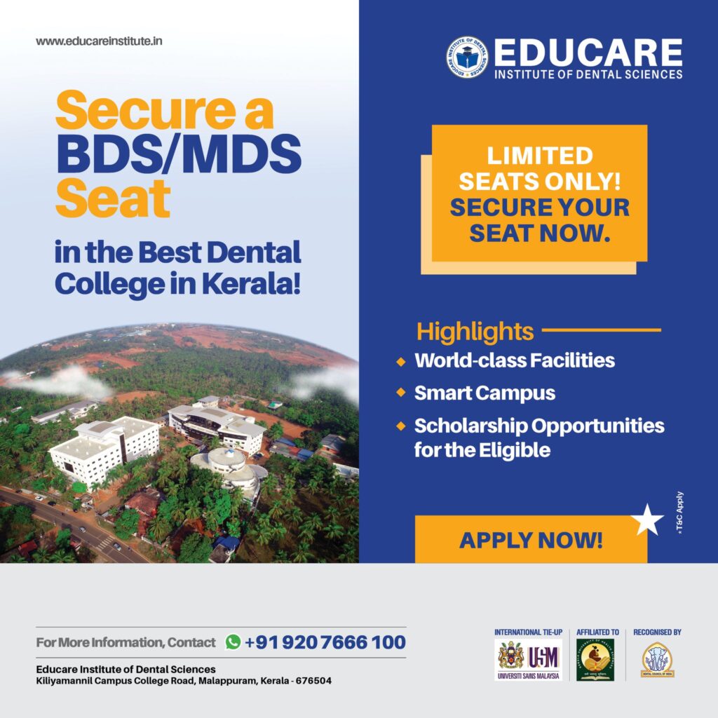 Learn Dentistry at Kerala’s top dental college